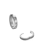 Classic Silver Huggies Hoops Earrings 2cm