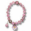 Rosé Daisy Charm Bracelet