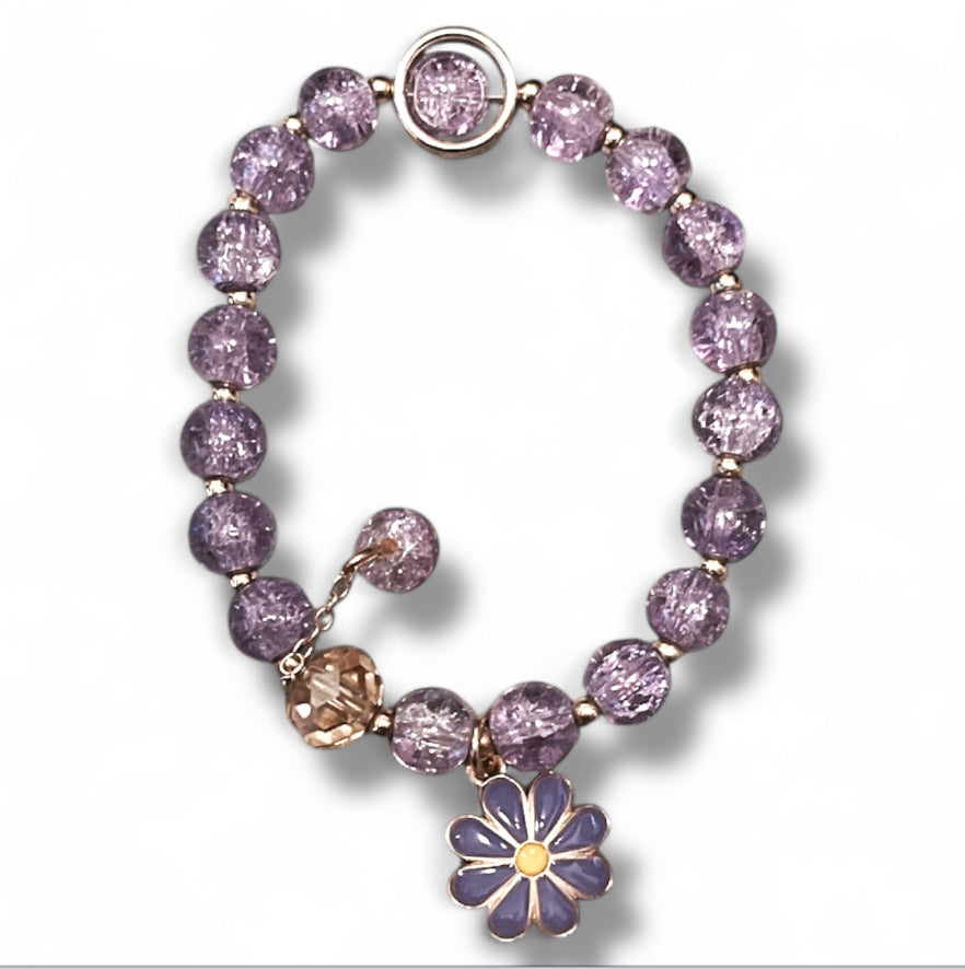 Lavender Beam Daisy Bracelet