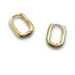 Clever Gold Square Hoop Earrings 2.1cm