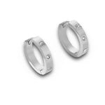 Classic Silver Huggies Hoops Earrings 2cm