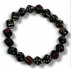 Black Dice & Dot Charm Bracelet