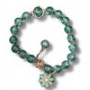 Aqua Prism Daisy Bracelet