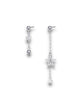 Celestial Double Silver Chain Stars Drops Earrings 30mm-60mm